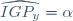 \widehat{IGP_y}=\alpha